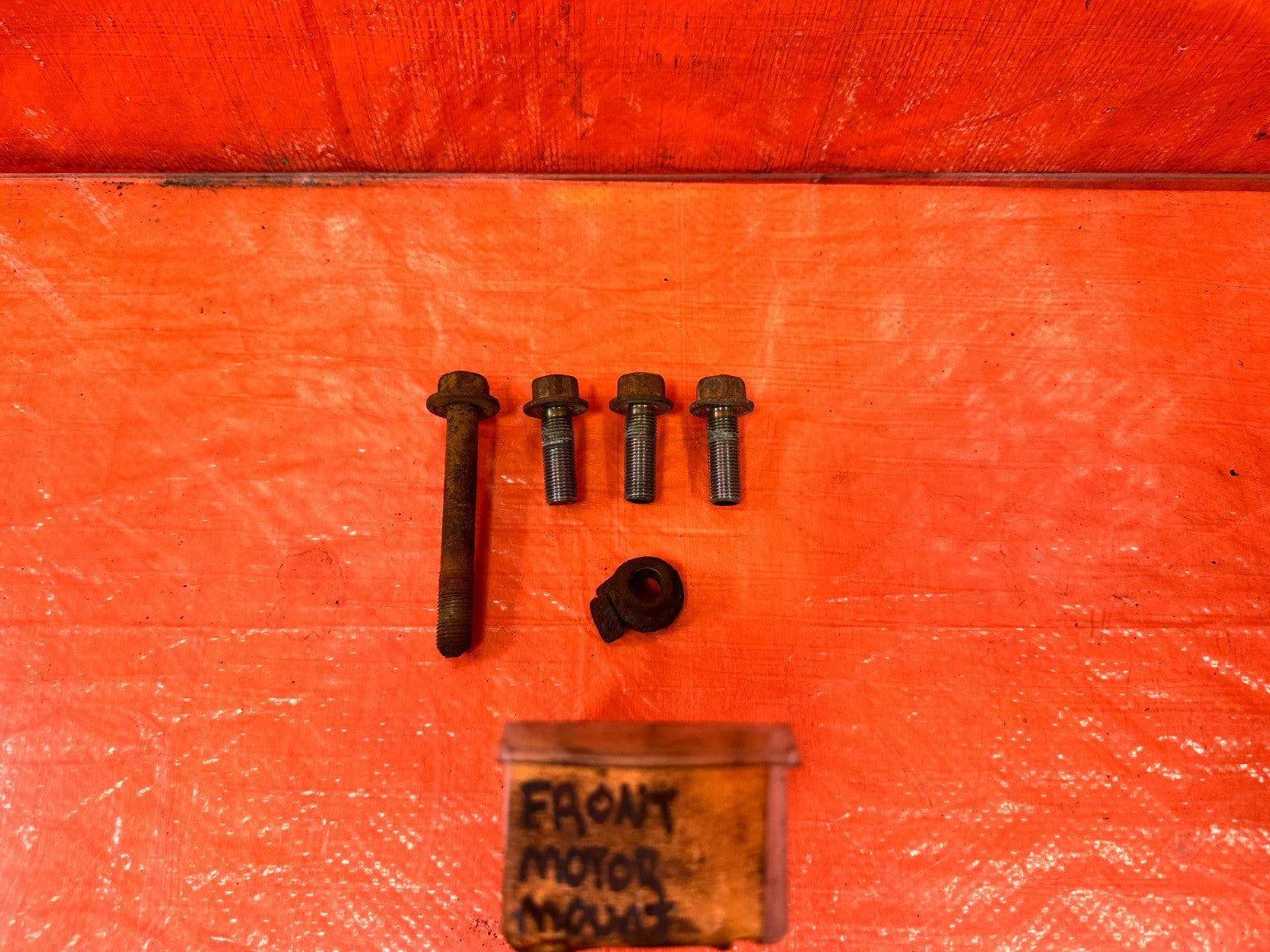 02 05 HONDA CIVIC SI EP3 HATCH   FRONT TRANSMISSION MOUNT BOLTS HARDWARE OEM 3080