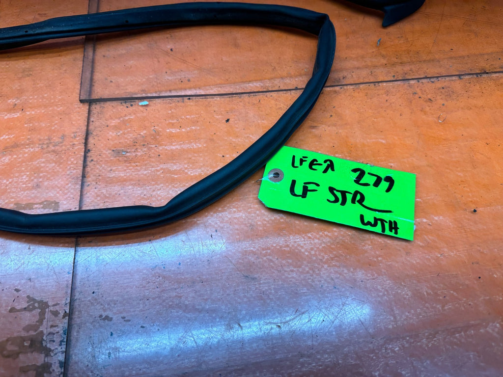 09-14 ACURA TSX 4D SEDAN DRIVER LEFT FRONT DOOR WEATHER STRIP SEAL RUBBER OEM #24