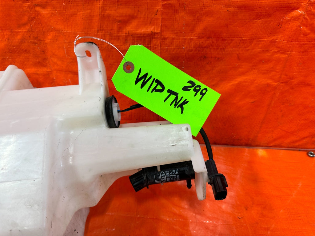 13 16 HYUNDAI GENESIS COUPE WINDSHIELD WIPER FLUID RESERVOIR TANK W/ MOTORS #3021
