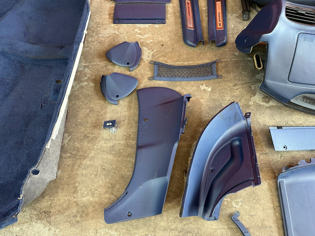 00 09 HONDA S2000   BLUE INTERIOR CONVERSION   SEATS DASH CARPET PLASTICS PANELS12
