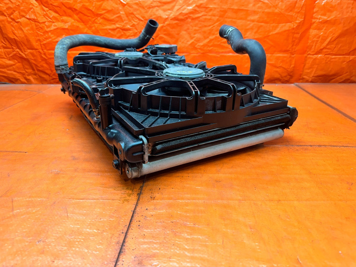 14-15 INFINITI Q50 3.7L AWD ENGINE COOLING RADIATOR WITH CONDENSER SHROUD FANS #16