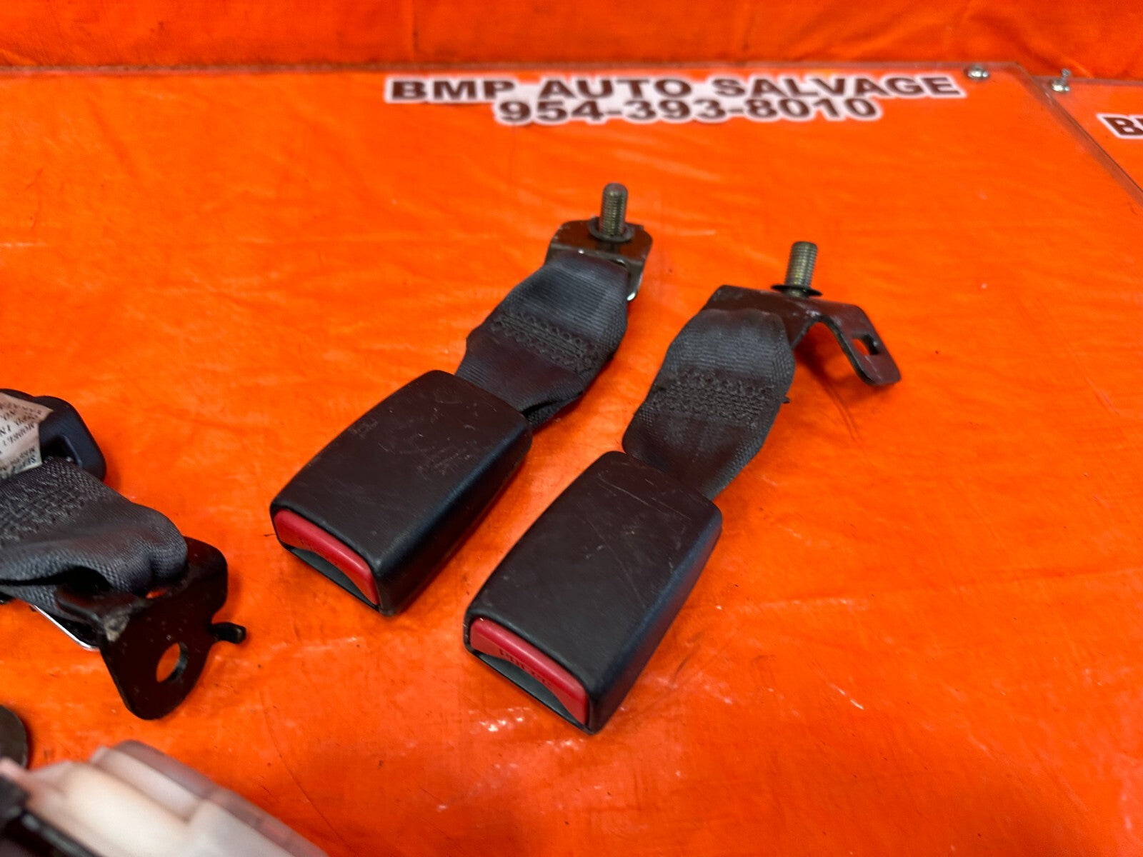 02 06 ACURA RSX TYPE S & BASE   REAR SEAT BELT SET LEFT RIGHT BLACK OEM #06DC52