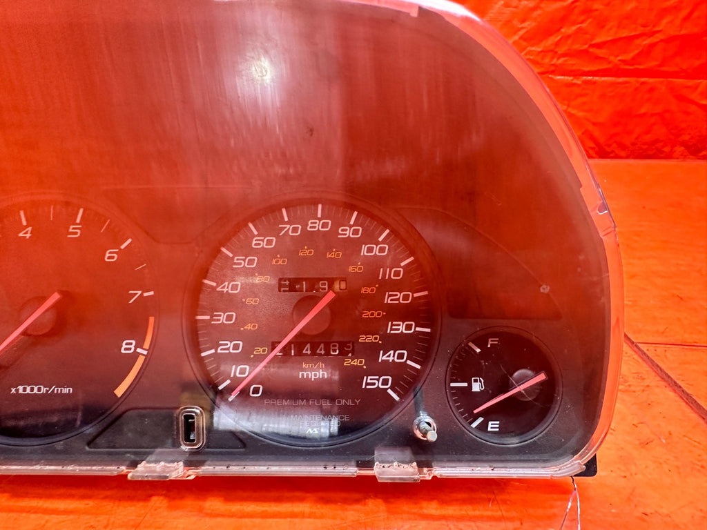 97 01 HONDA PRELUDE 2.2L 5 SPEED MANUAL SPEEDOMETER GAUGE CLUSTER DASH OEM #3354