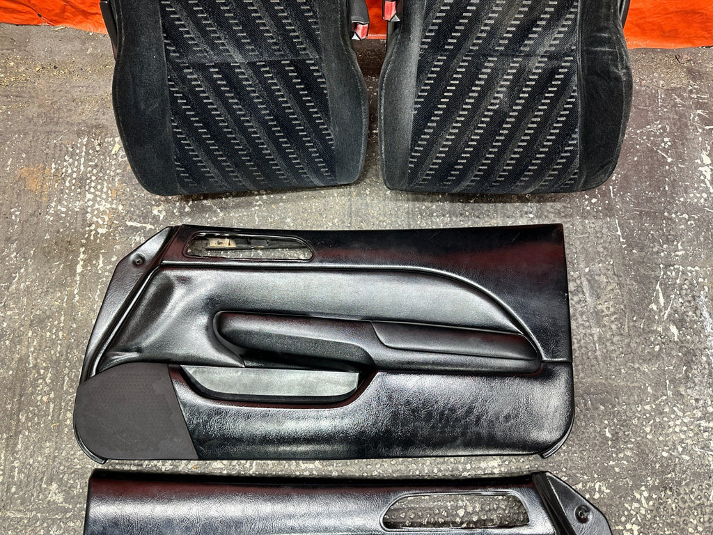 97 01 HONDA PRELUDE 2.2L HEATED FRONT SEATS DOOR PANELS WITH SWITCHES OEM #33510