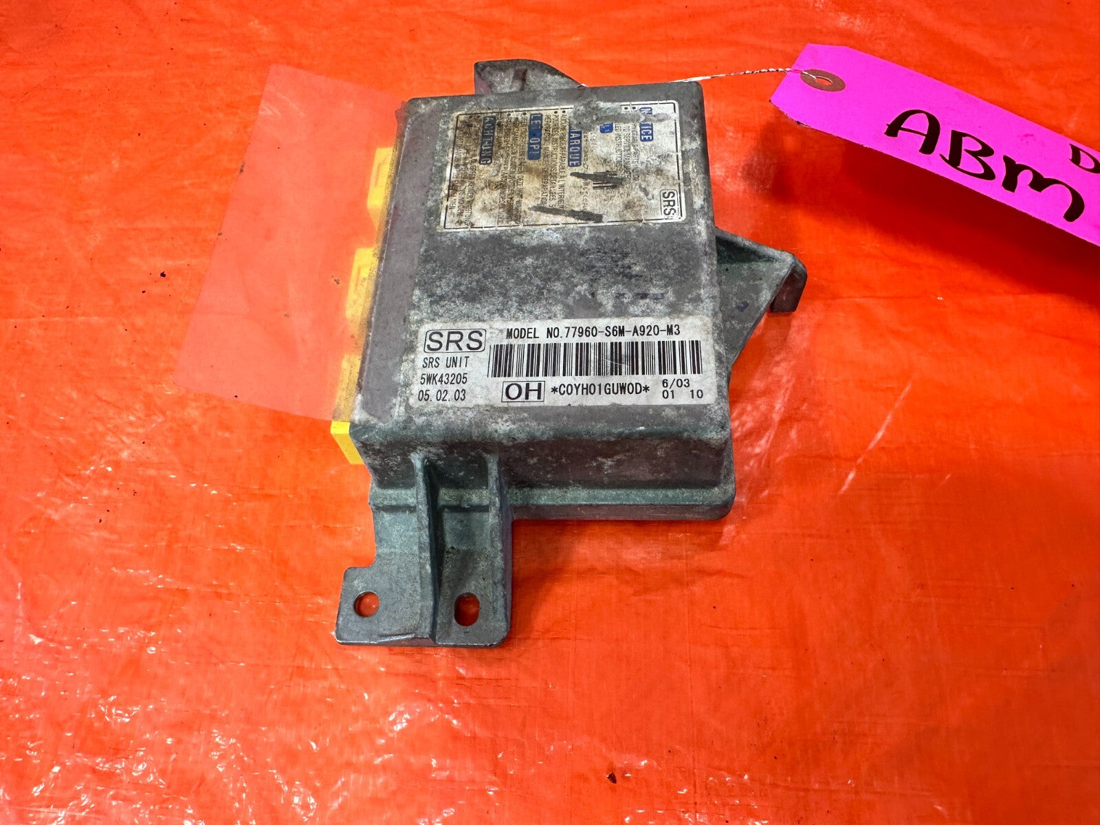 02 04 ACURA RSX   CONTROL MODULE   ACURA PART # 77960 S6M A92   OEM FACTORY #DC52