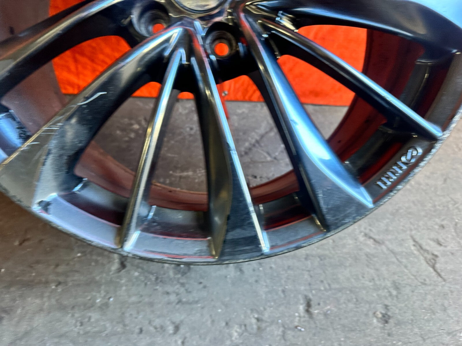 08 15 INFINITI G37 Q60 15 SPOKE ENKEI MODEL FRONT WHEEL RIM   OEM FACTORY 278 14