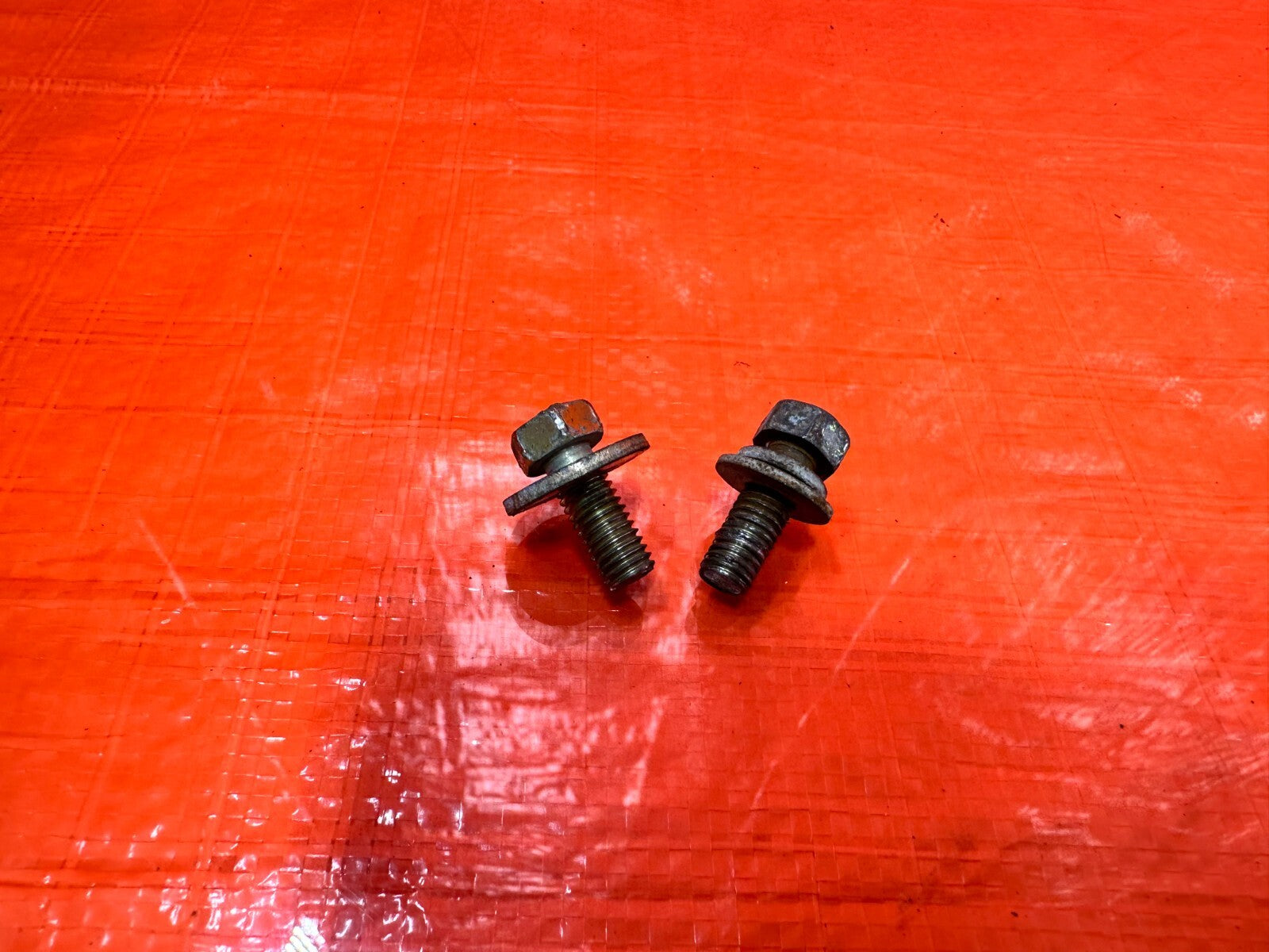 03 06 LANCER EVOLUTION VIII 8 EVO IX 9   BATTERY TRAY BOLTS HARDWARE OEM #EVO90