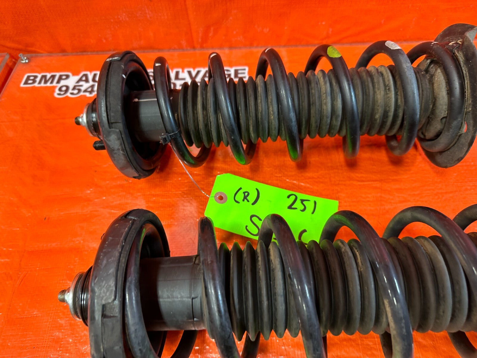 2010 HONDA ACCORD SEDAN EX REAR SHOCKS & SPRINGS LEFT AND RIGHT FACTORY OEM 2516