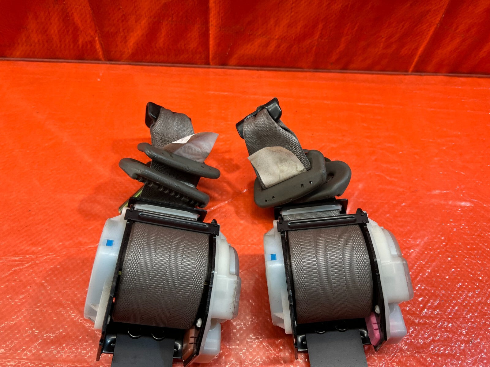 02 06 ACURA RSX TYPE S & BASE   REAR SEAT BELT SET LEFT RIGHT   TAN   OEM #1496