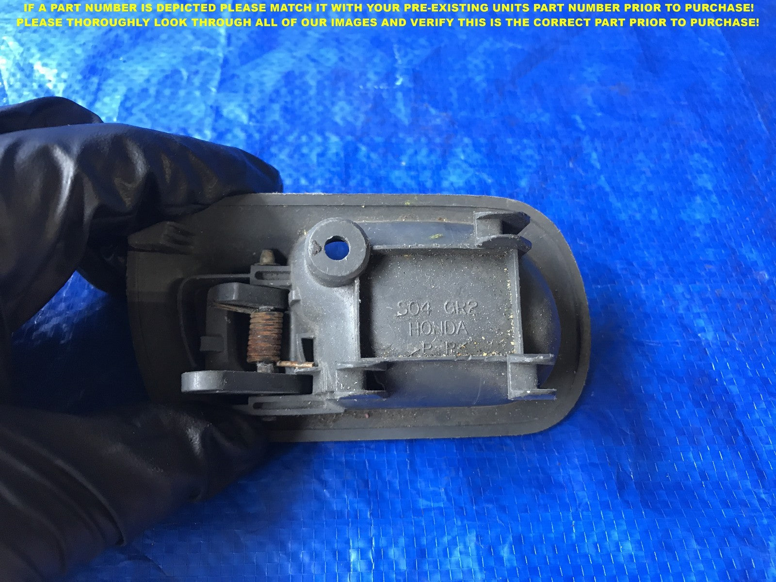 OEM 1996 1998 HONDA CIVIC SEDAN PASSENGER RIGHT REAR INTERIOR DOOR HANDLE   1