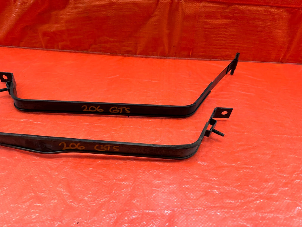 08 15 LANCER EVOLUTION X EVO 10 GAS GASOLINE FUEL TANK MOUNTING STRAPS BANDS 2066