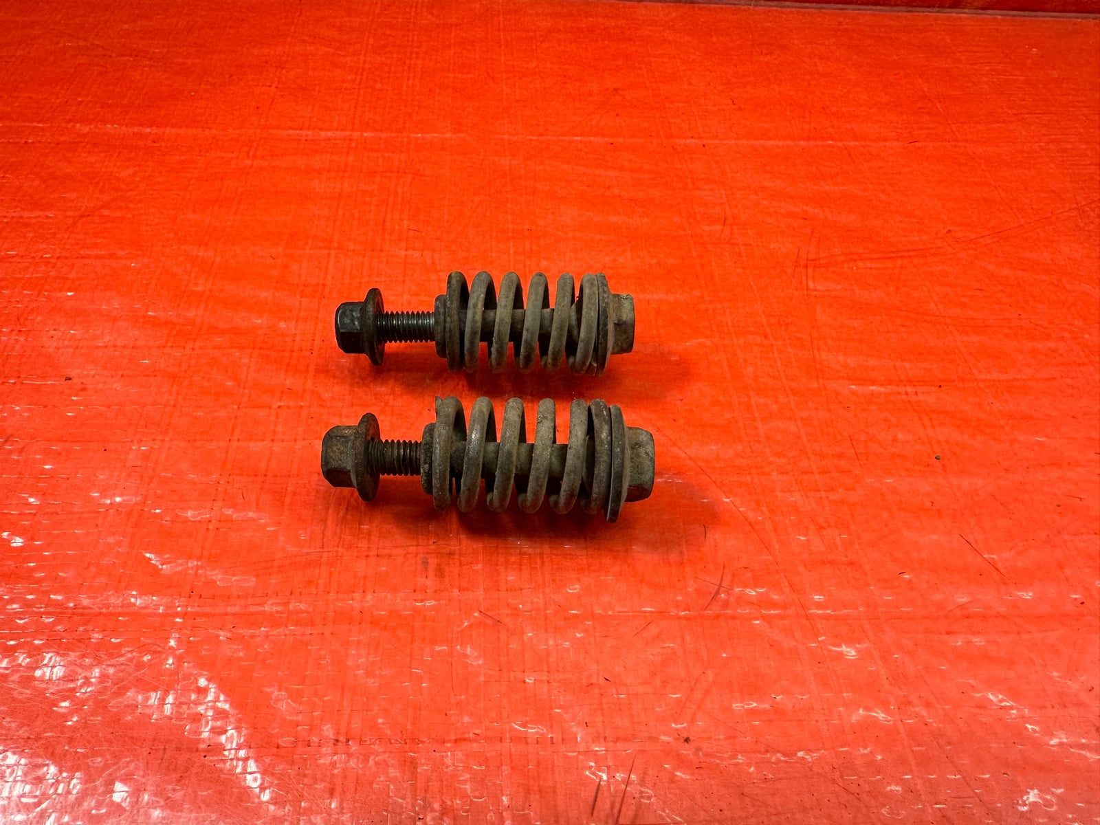 92 00 HONDA CIVIC EXHAUST MANIFOLD FLANGE BOLTS SPRING & NUTS HARDWARE OEM #2180