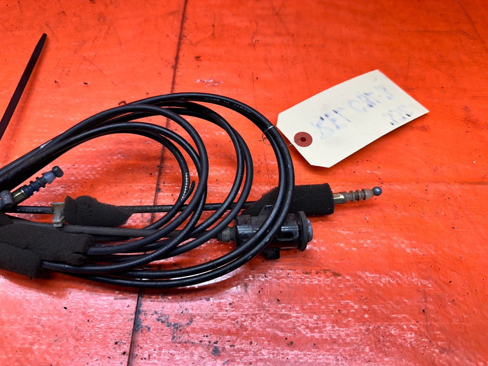 92 96 HONDA PRELUDE FUEL DOOR TRUNK PULL CABLES OEM #3327