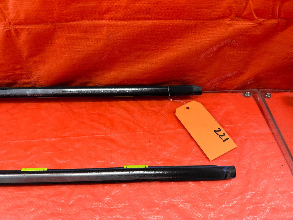 96 00 HONDA CIVIC COUPE HATCH EXTERIOR DOOR WINDOW GLASS TRIM SET LEFT RIGHT 2211