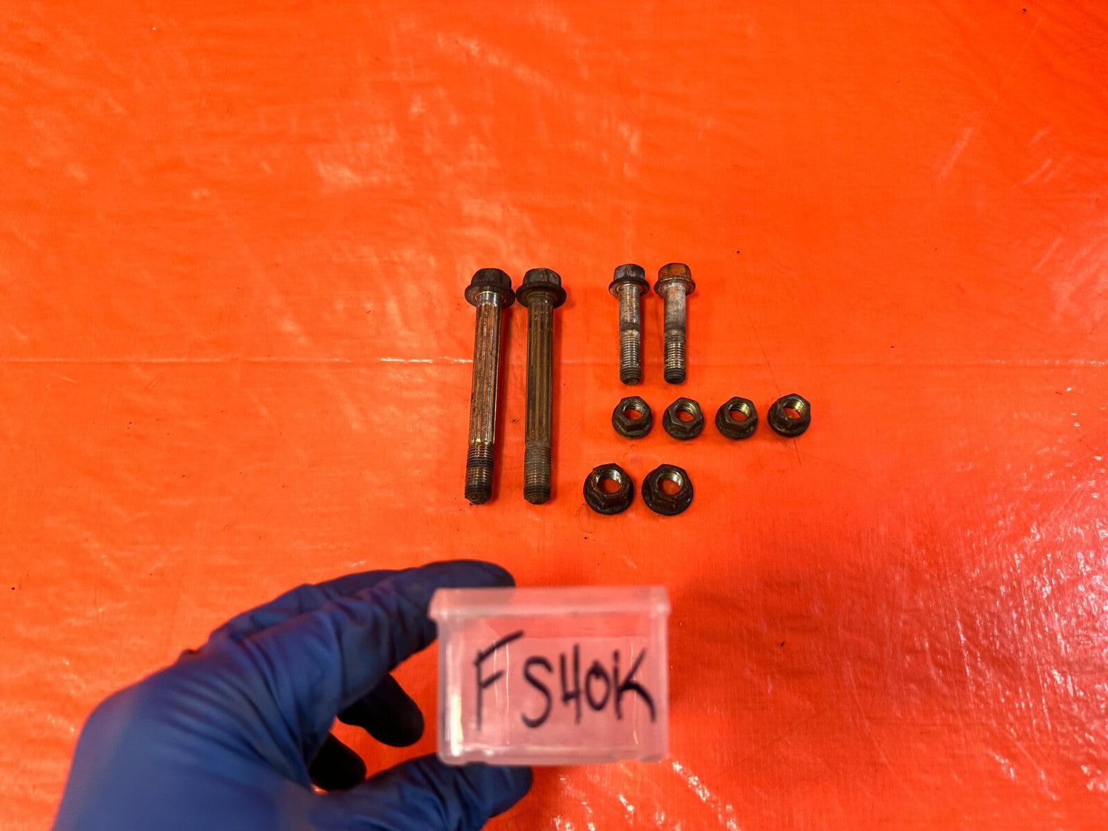 96 00 HONDA CIVIC   LEFT & RIGHT   FRONT SHOCK FORK BOLTS & NUTS   OEM #2870