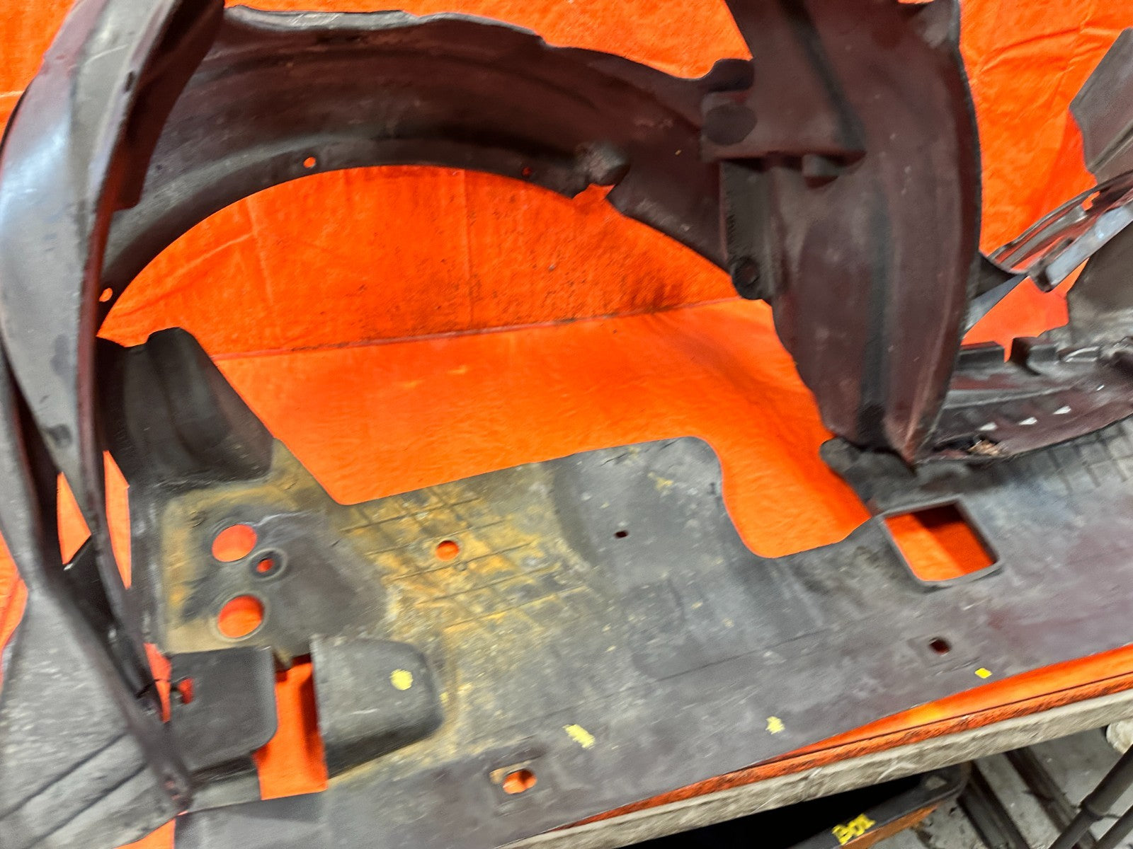 98 HONDA PRELUDE COMPLETE FACTORY FENDER LINER SET LEFT RIGHT CENTER LINERS OEM15