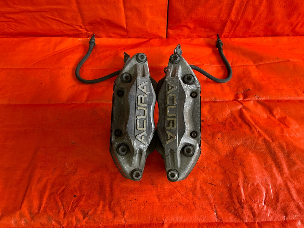 05 12 ACURA RL   4 PISTON BIG BRAKE CALIPER SET   CALIPERS LEFT RIGHT   OEM OE2