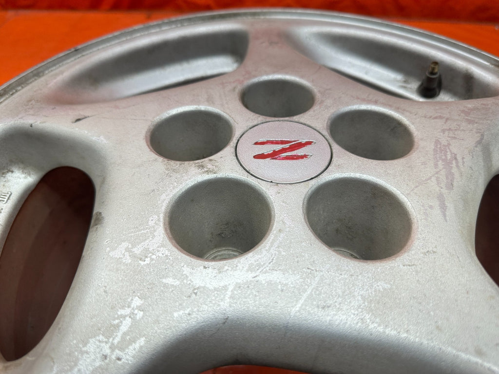 90 96 NISSAN 300ZX Z32 16" 5 SPOKE ALLOY WHEEL RIM OEM #85 21