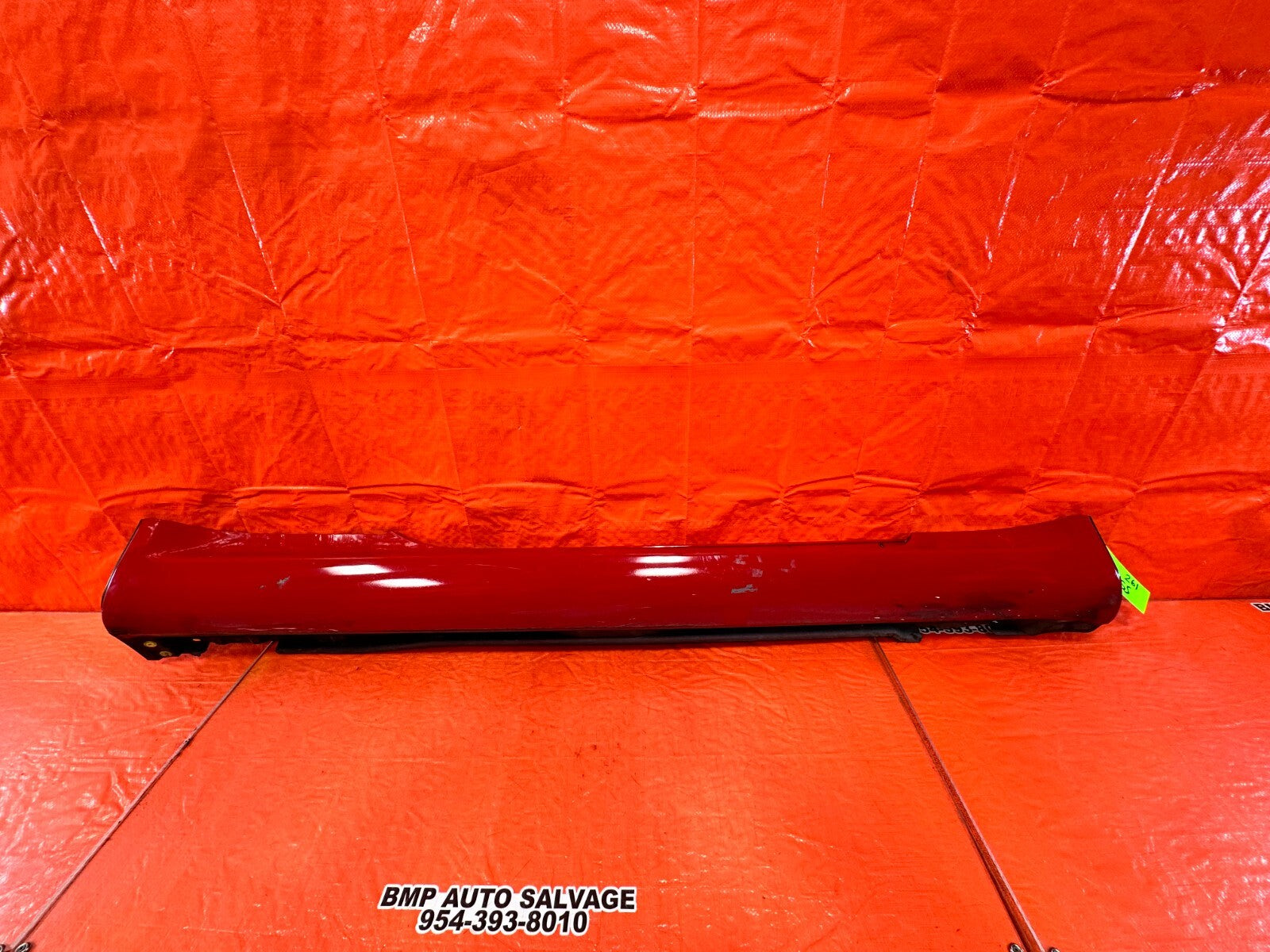 02 05 LEXUS SC430   SIDE SKIRT ROCKER MOLDING TRIM   RIGHT SIDE   RED OEM 2610