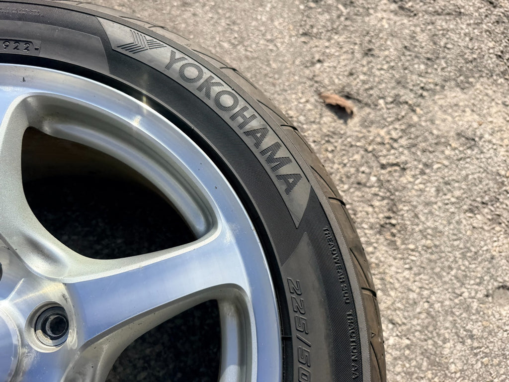 00 09 HONDA S2000   AP1 WHEELS RIMS W/ YOKOHOMA ADVAN FLEVA TIRES OEM #33716