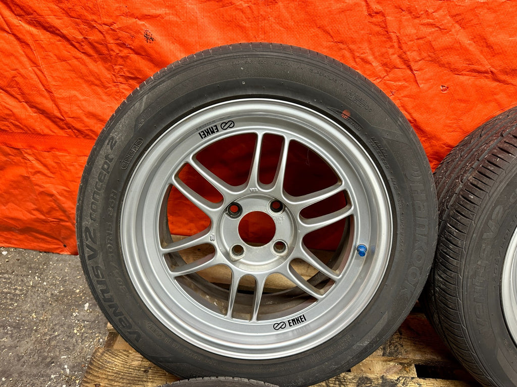 ENKEI RPF1 15x7 +41 4x100 WHEELS RIMS SET HONDA CIVIC INTEGRA MIATA CIVIC DEL SO6