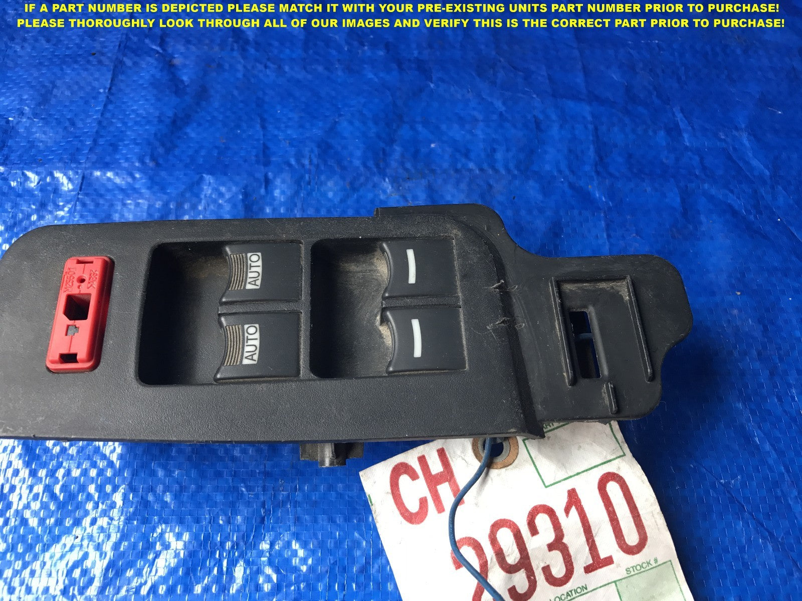 OEM 2004 2005 2006 2007 ACURA TL DRIVER LEFT MASTER WINDOW SWITCH  35750 SEP A011