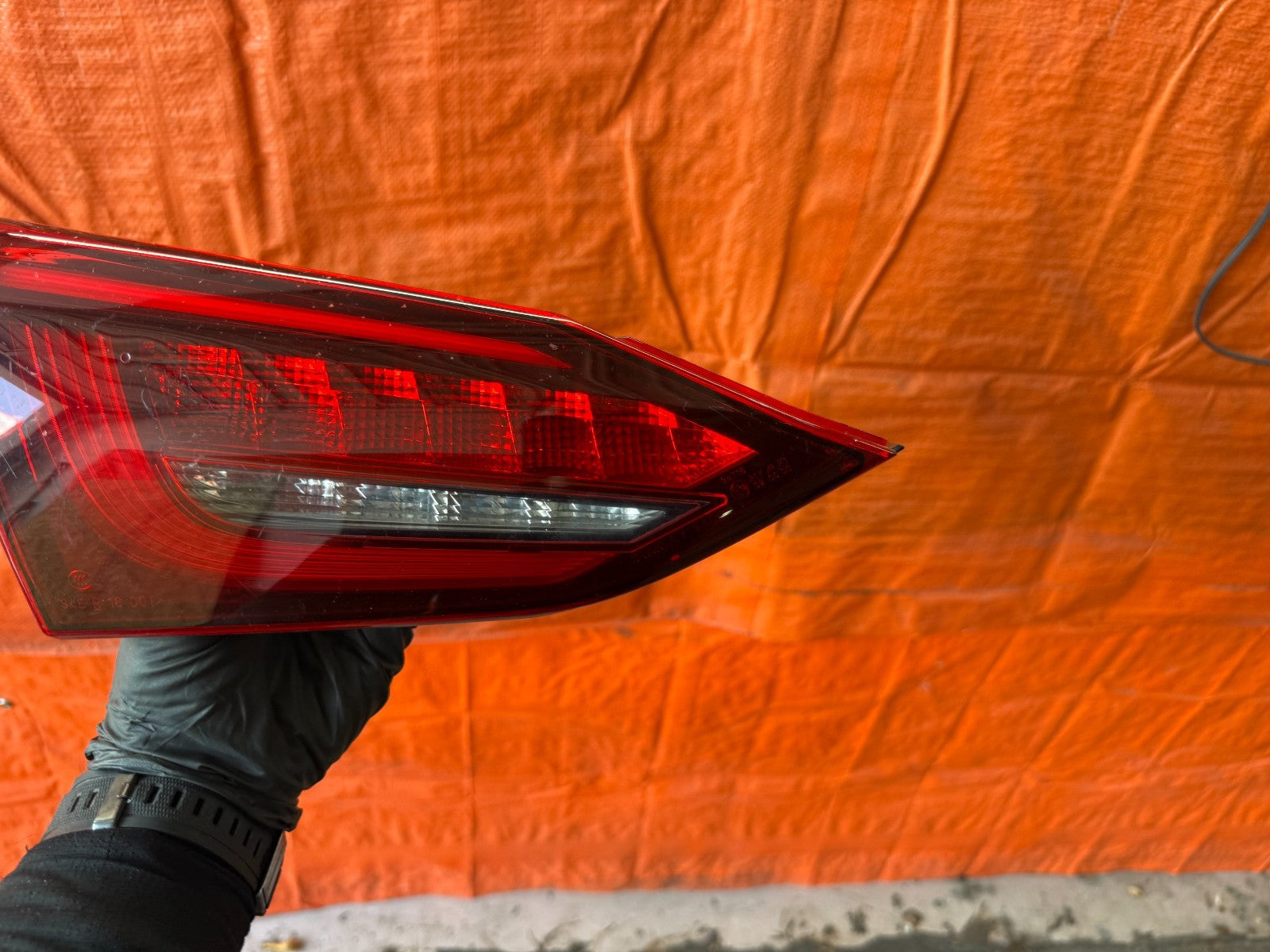 17 19 INFINITI Q50   DRIVER LEFT   INNER TRUNK   TAIL LIGHT LAMP   OEM FACTORY1