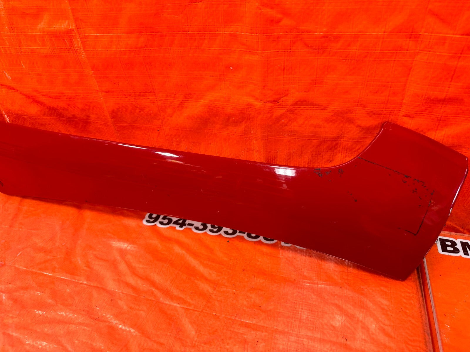 02 10 LEXUS SC430   DRIVER LEFT EXTERIOR A PILLAR TRIM   RED   OEM FACTORY #2615