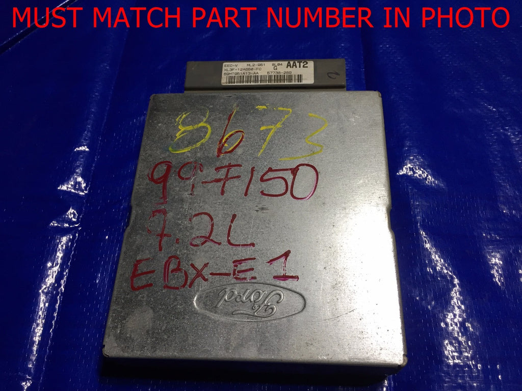 OEM 1999 FORD F150 ENGINE COMPUTER ECU ECM BRAIN EBX XL3F 12A650 FC   OEM0