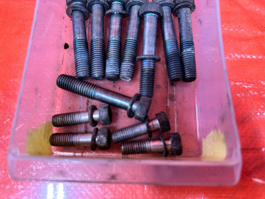 08 15 INFINITI G37 Q60 6 SPEED MANUAL TRANSMISSION BELL HOUSING BOLTS OEM #3101
