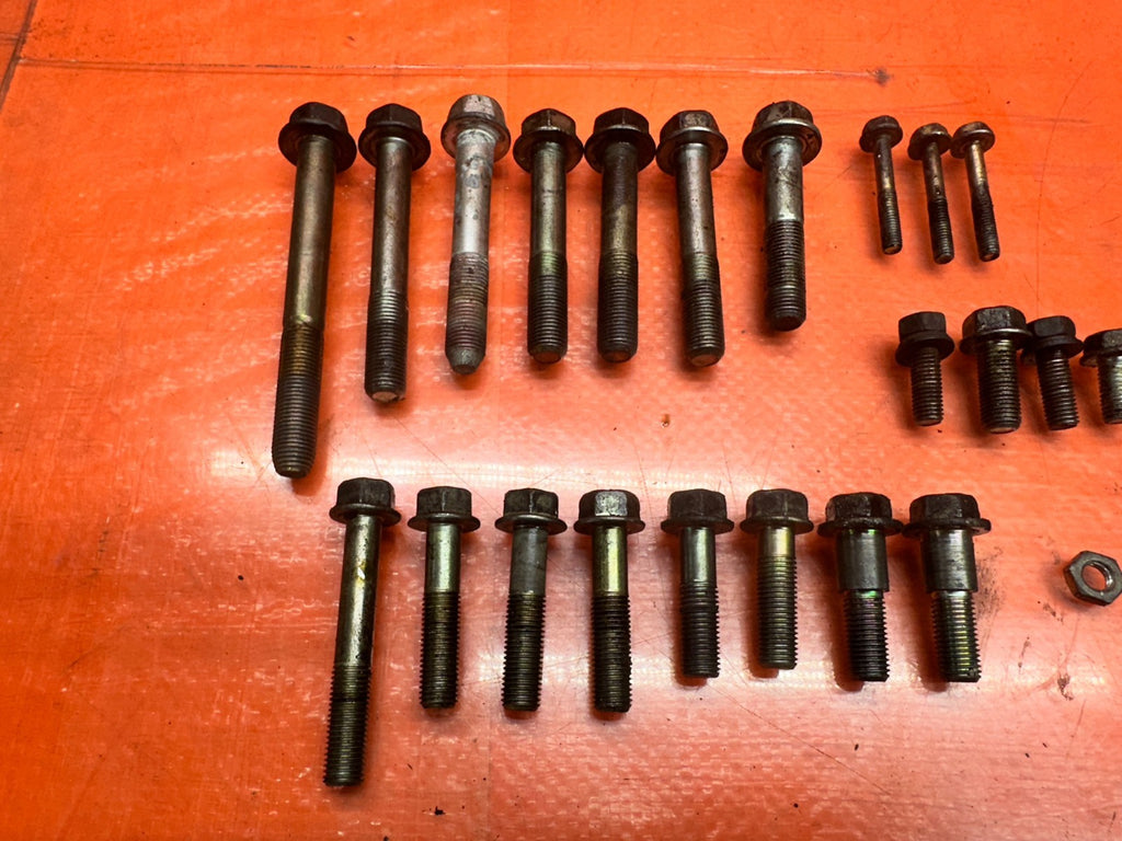 97 01 HONDA PRELUDE 2.2L H22 MT MANUAL TRANS BELL HOUSING BOLTS HARDWARE OEM 3366