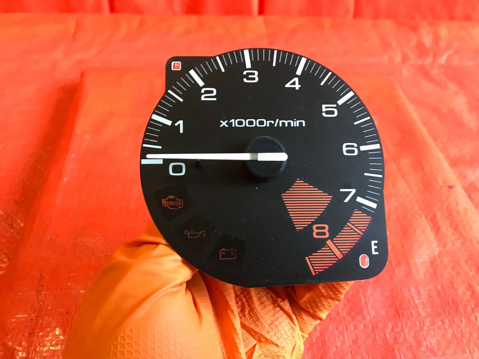 OEM 1993 1994 1995 1996 1997 HONDA DEL SOL TACHOMETER TACH 7200 RPM REDILINE0