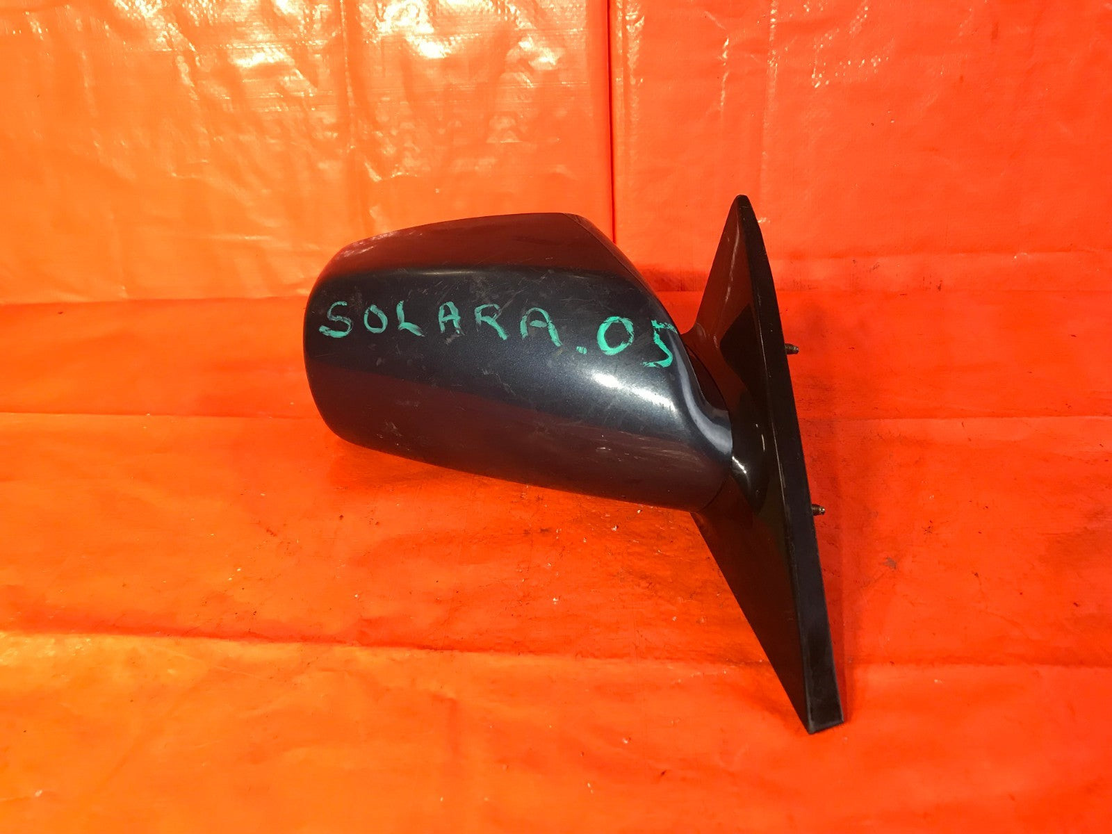 OEM 2005 05 TOYOTA SOLARA PASSENGER RIGHT SIDE VIEW MIRROR   DARK BLUE COLOR0