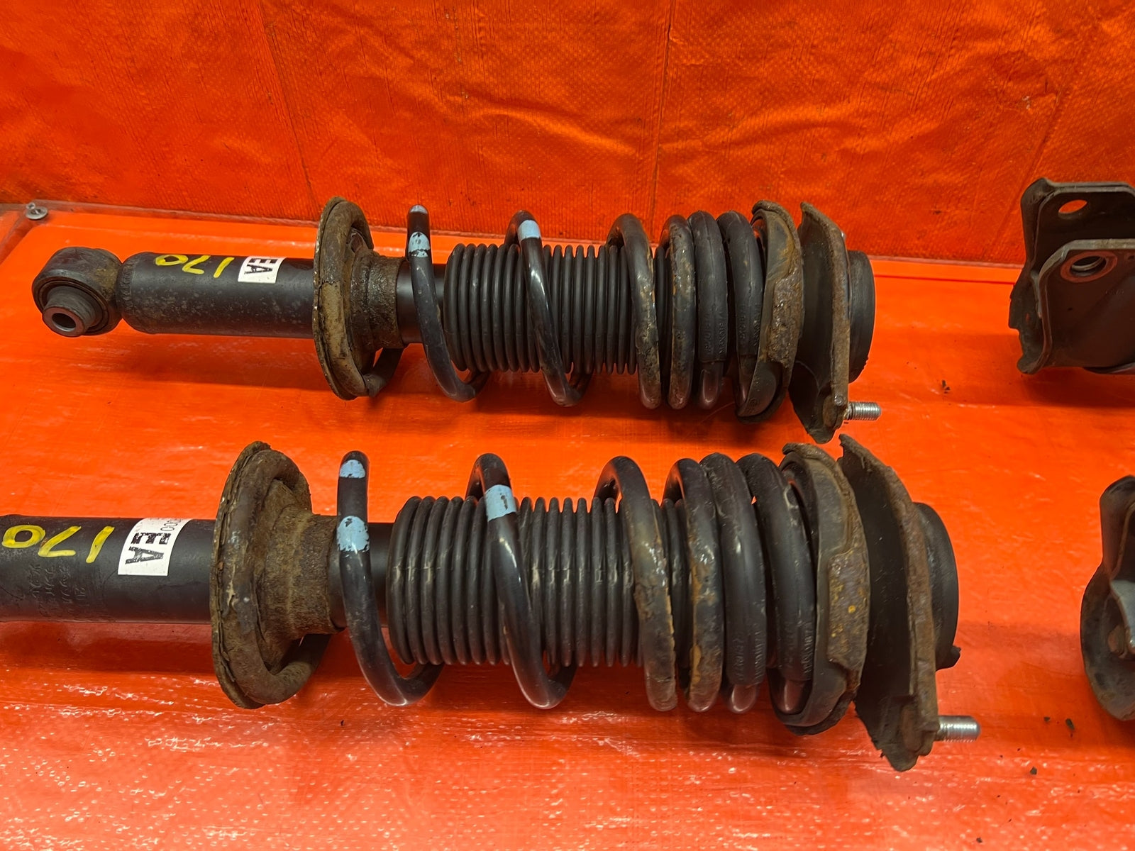 15 17 SUBARU WRX STI   SHOCKS AND SPRINGS FRONT REAR FACTORY   OEM OE #17010