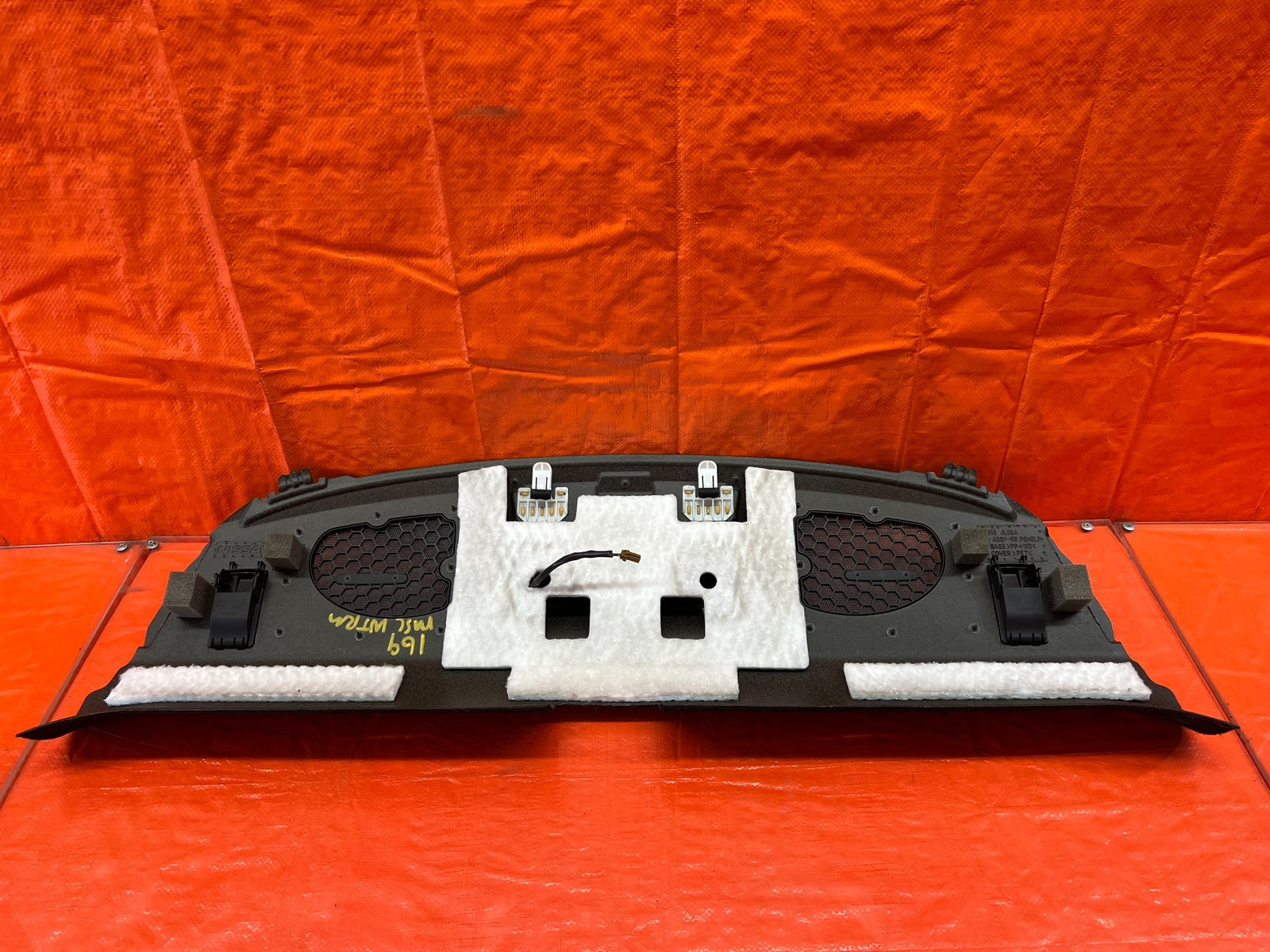 08 15 INFINITI G37 Q60 COUPE REAR SPEAKER COVER TRAY TRUNK LINING LINER TRIM 16912