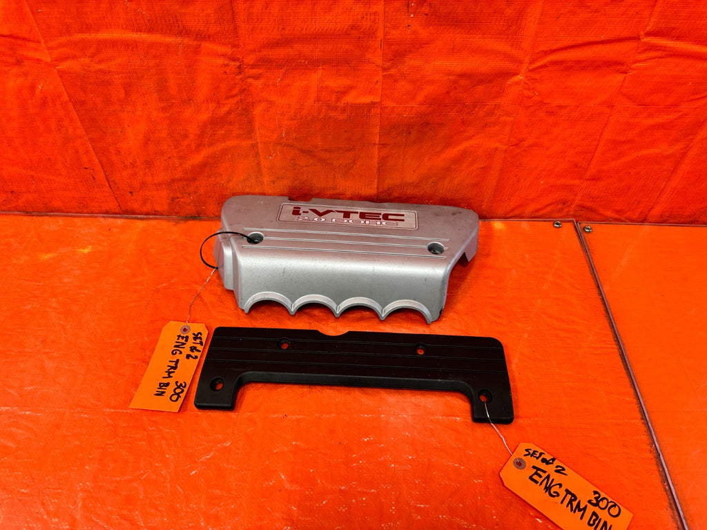 06 11 HONDA CIVIC SI K20Z3 INTAKE MANIFOLD & COIL PACK COVER PLASTIC TRIM #3000