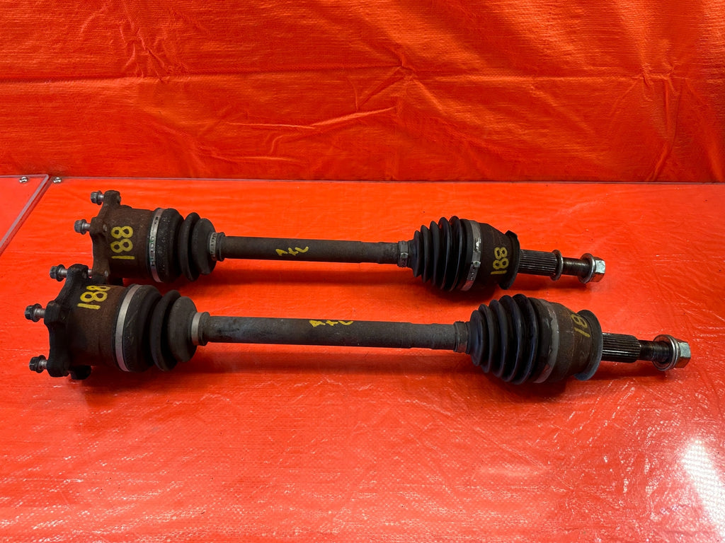 08 15 INFINITI G37 & Q60   LEFT & RIGHT   MANUAL STICK SHIFT AXLES   OEM #1880