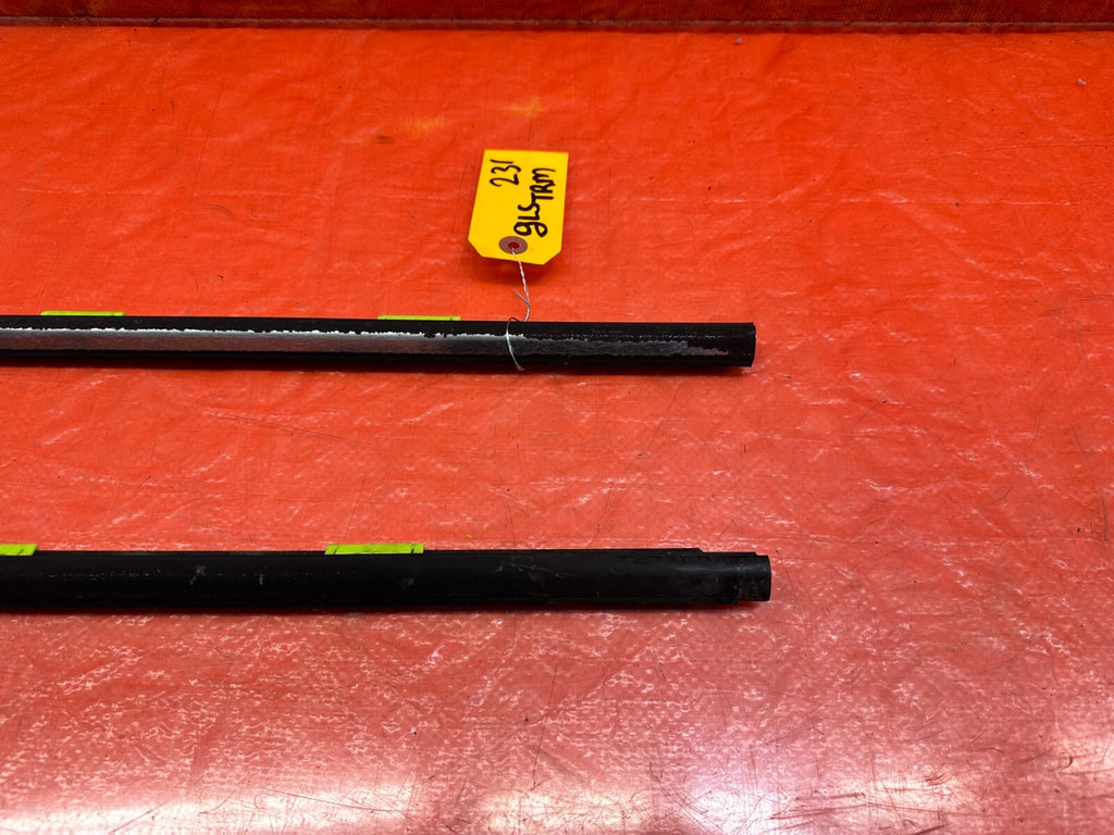 96 00 HONDA CIVIC COUPE HATCH EXTERIOR DOOR WINDOW GLASS TRIM SET LEFT RIGHT 2312