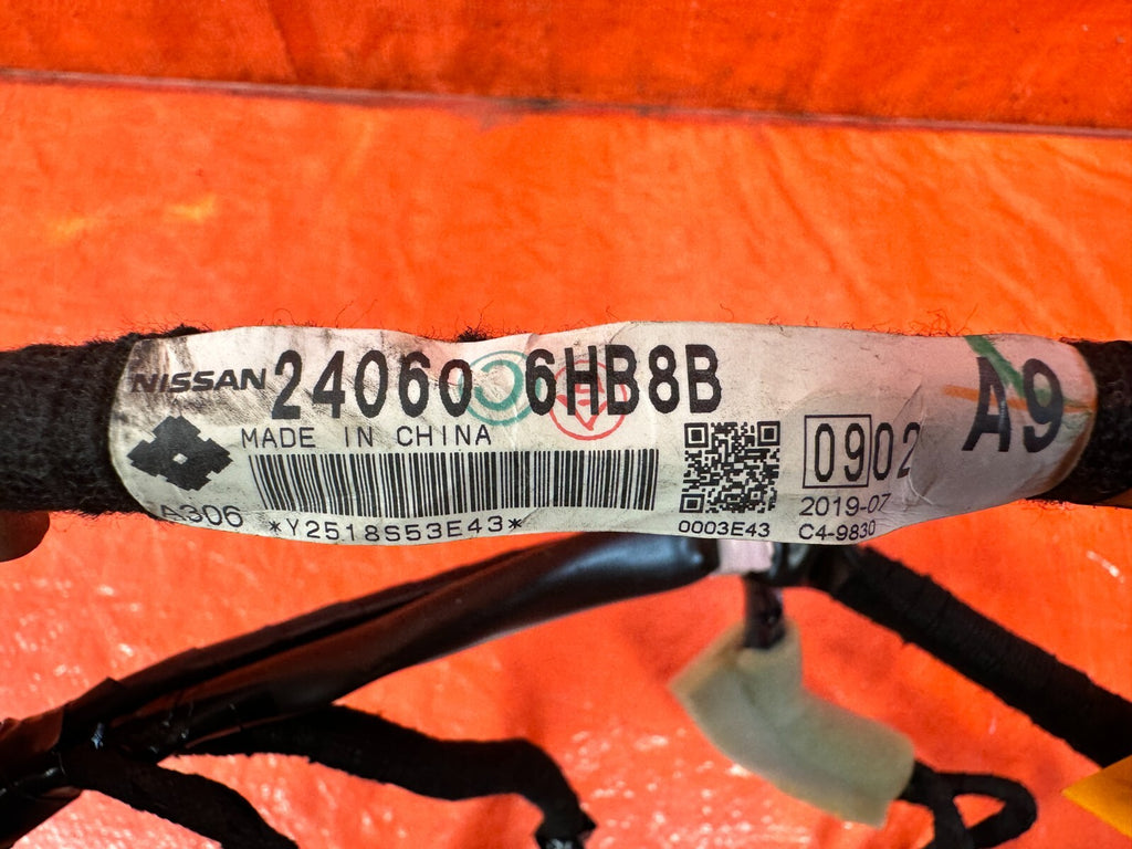 15 19 INFINITI Q50   ENGINE ROOM LAMP WIRE HARNESS WIRING LOOM   OEM FACTORY 2969