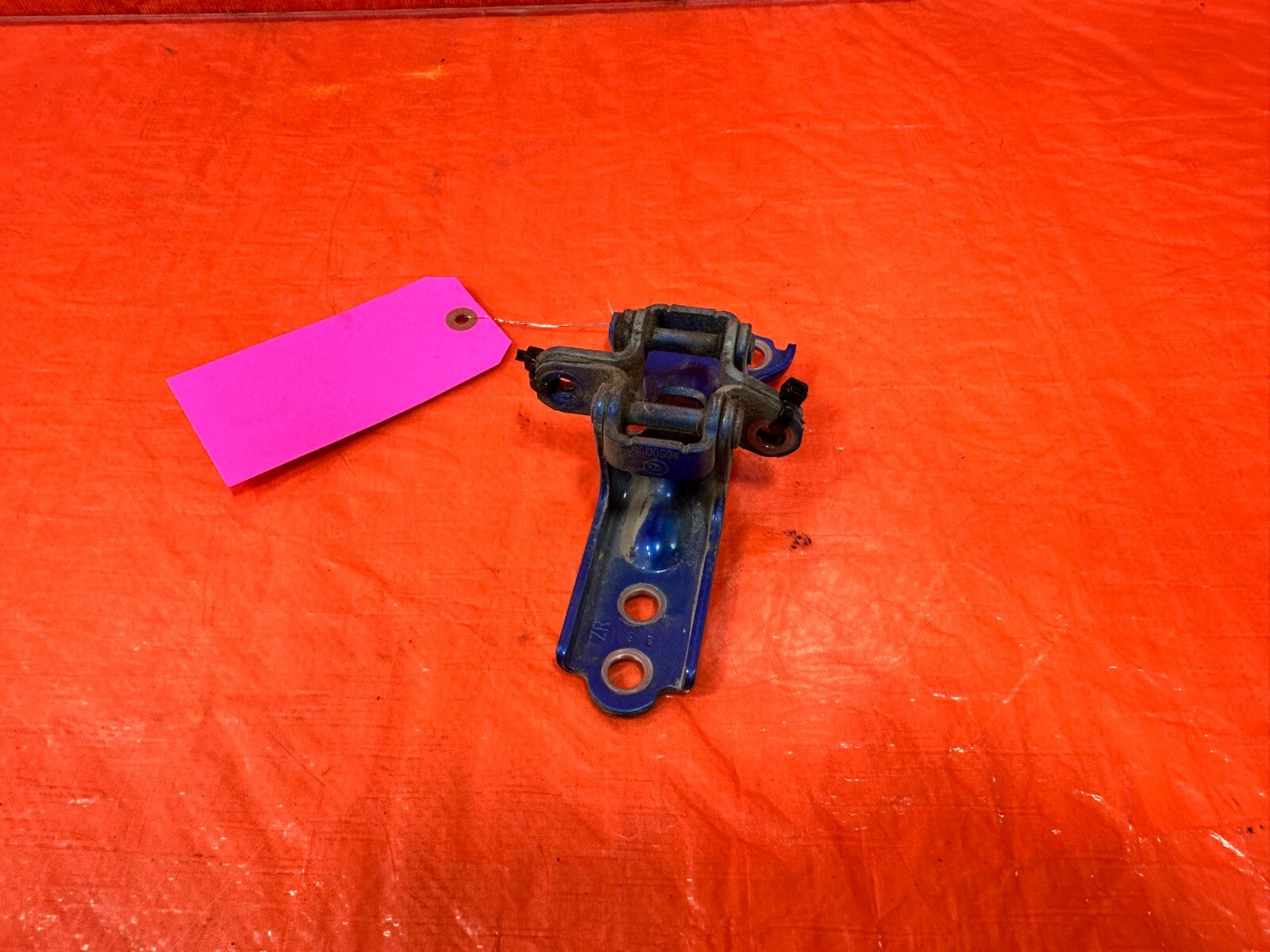 08 14 SUBARU WRX DRIVER LEFT REAR DOOR HINGE SET UPPER LOWER OEM #2832