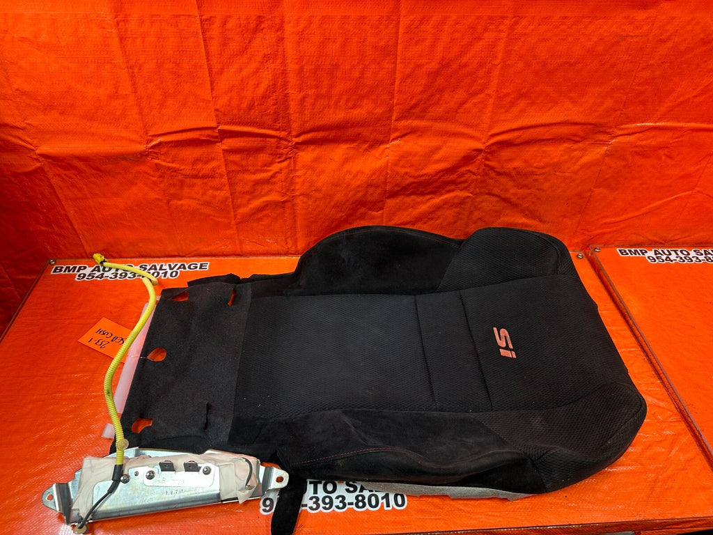06 11 HONDA CIVIC SI RIGHT FRONT UPPER SEAT SKIN CLOTH FABRIC COVER OEM #2530