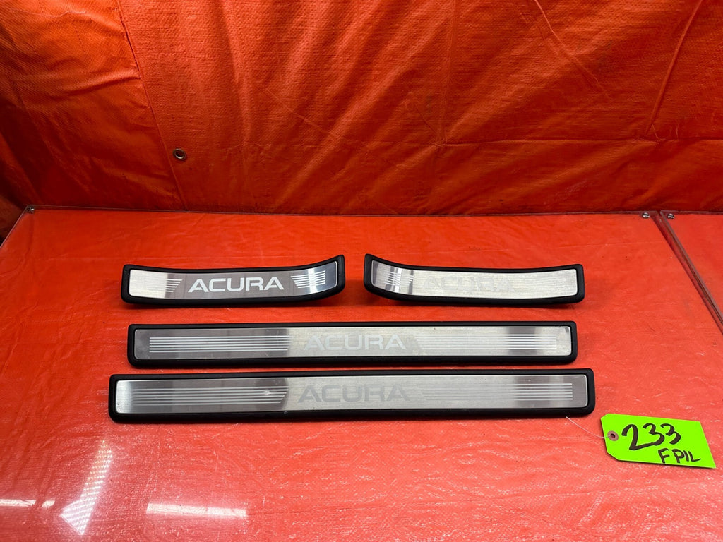 09 14 ACURA TSX   FLOOR PILLAR SCUFF PLATE SET LEFT RIGHT FRONT REAR   OEM #2330