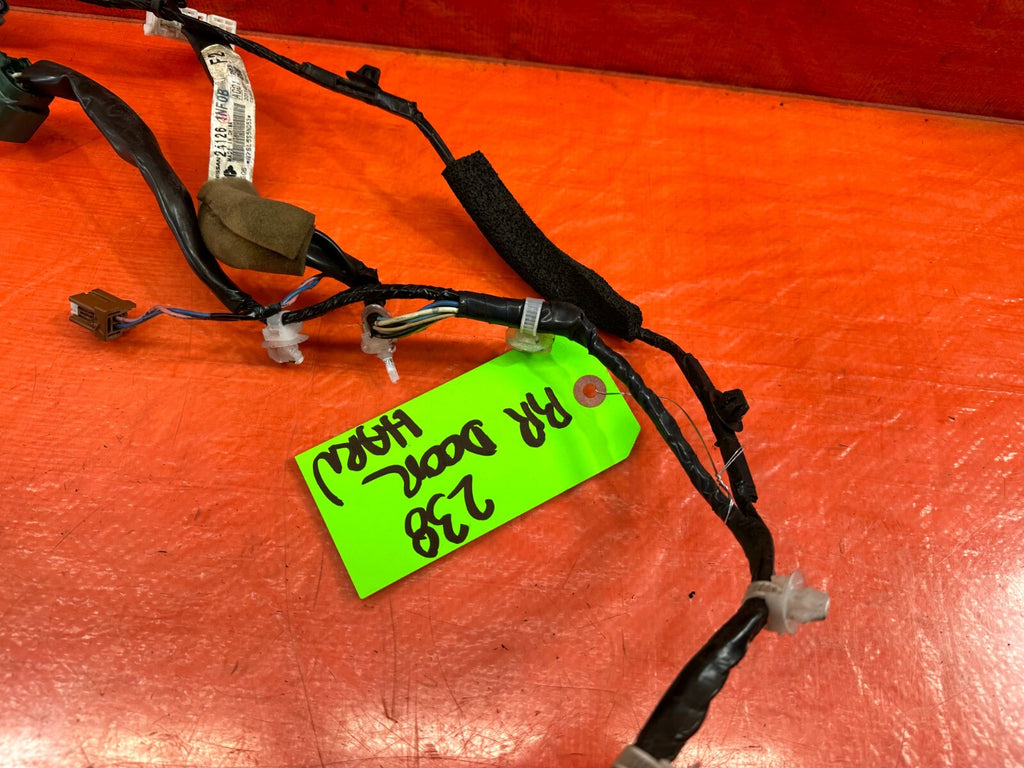 2012 INFINITI G37 SEDAN PASSENGER RIGHT REAR DOOR WIRING HARNESS WIRE LOOM 2383