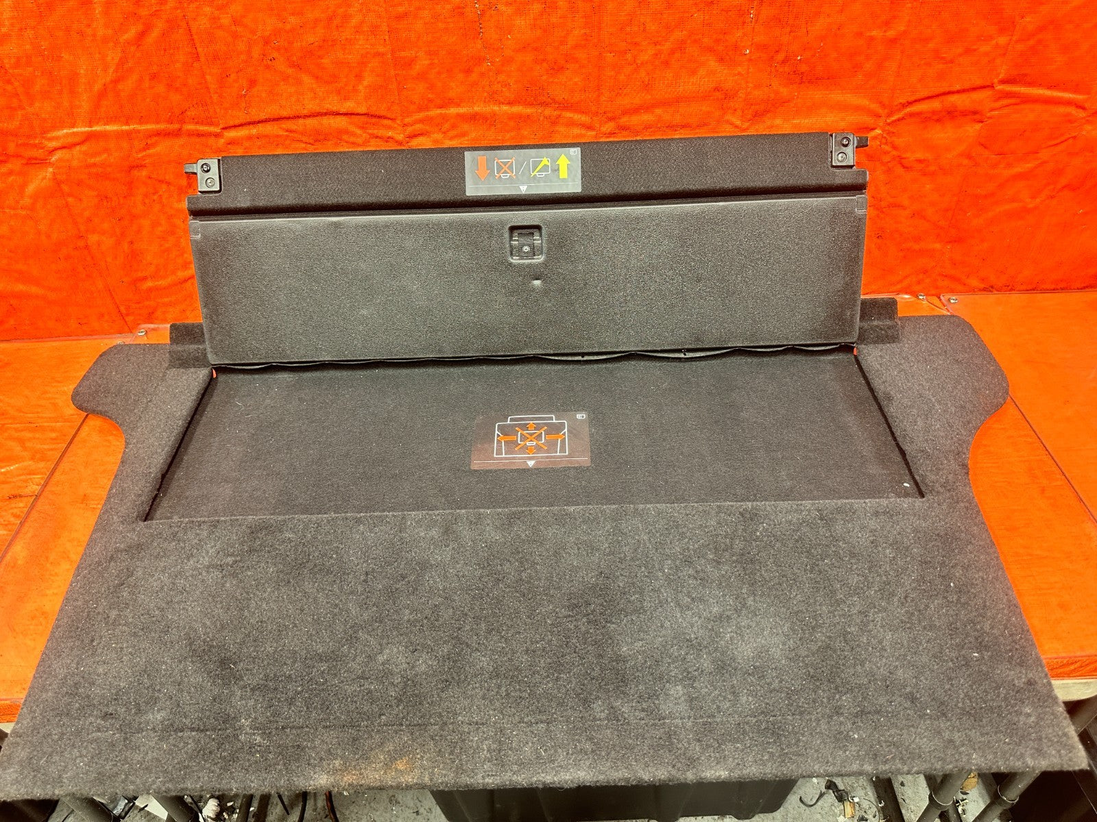 INFINITI G37 CONVERTIBLE CARGO LINER TRUNK MAT CARDBOARD FLAP LINING OEM #3297