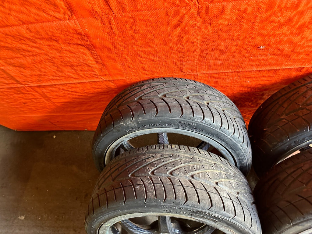 88 91 HONDA CRX   4x100   17x7   NEX O NEX 0 RACING WHEELS W/ NITTO TIRES   27720