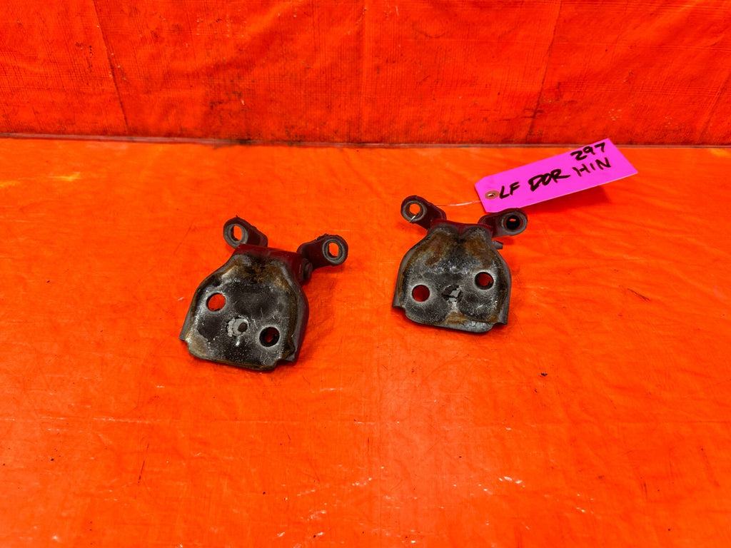 90 00 HONDA CIVIC SEDAN DRIVER LEFT FRONT DOOR HINGE SET UPPER LOWER OEM 2971