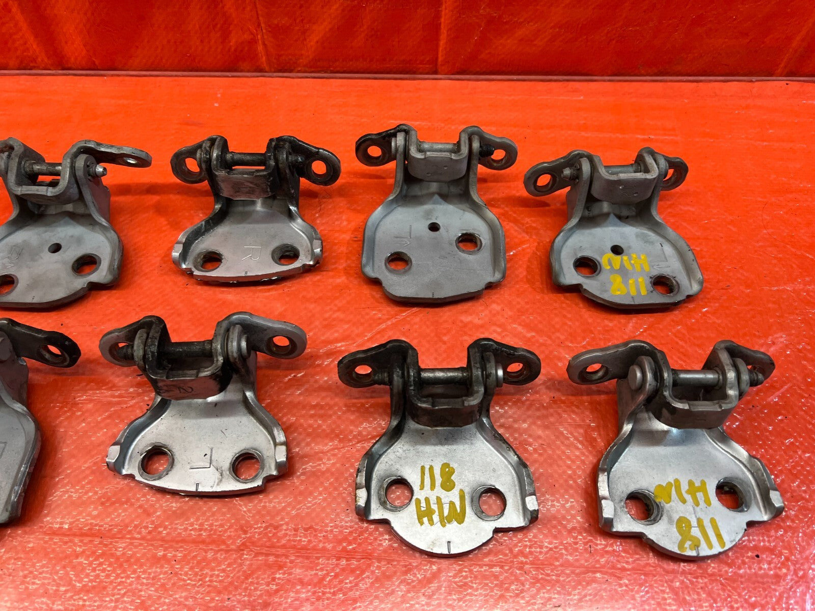 94 01 ACURA INTEGRA SEDAN   DOOR HINGE SET HINGES LEFT RIGHT FRONT REAR OEM #1185