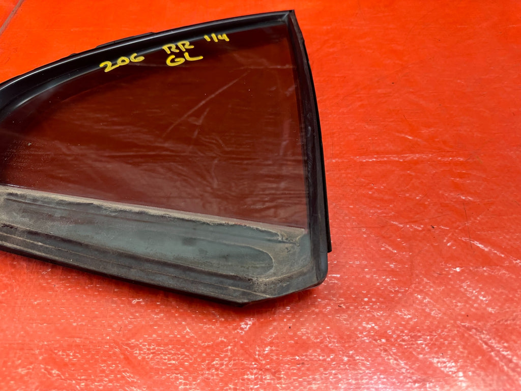 08 15 LANCER EVOLUTION X EVO 10   DRIVER RIGHT REAR 1/4 QUARTER GLASS WINDOW 2064