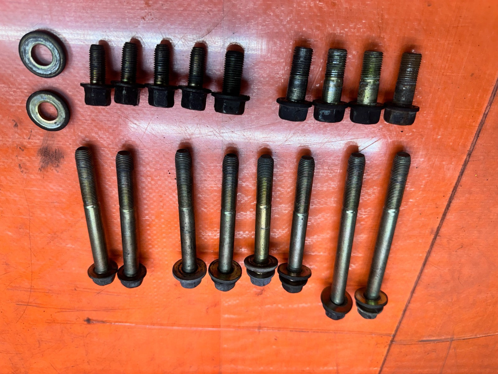 97 01 HONDA PRELUDE 2.2L FRONT SUBFRAME CROSSMEMBER K MEMBER BOLTS OEM #3365