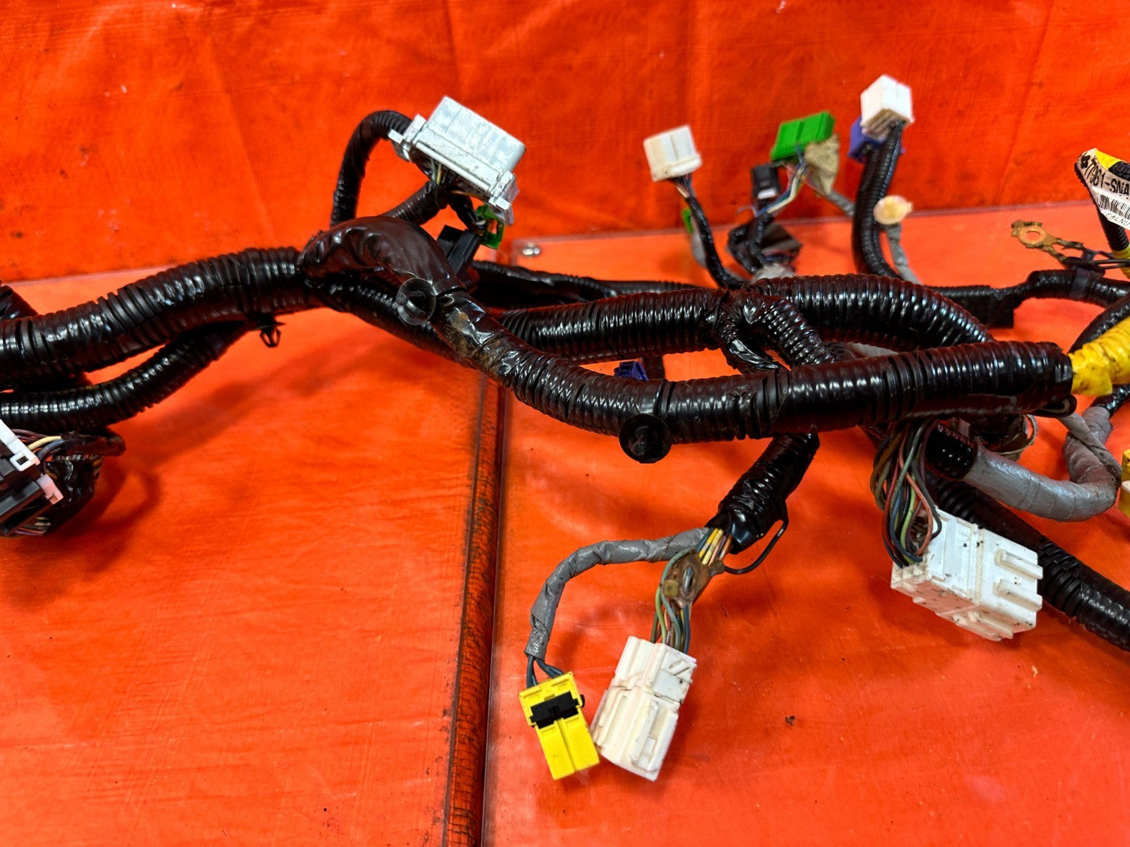 2008 08 HONDA CIVIC SI SEDAN   INSTRUMENT GAUGE CLUSTER WIRING HARNESS WIRE LOOM9